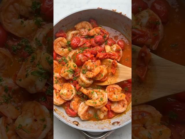 Shrimp Scampi with Tomatoes | FeelGoodFoodie