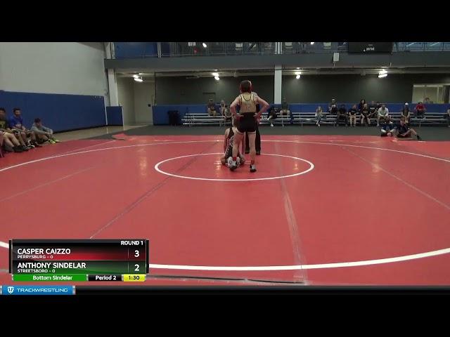 Casper Caizzo Perrysburg vs Anthony Sindelar Streetsboro 2021 OAC Duals
