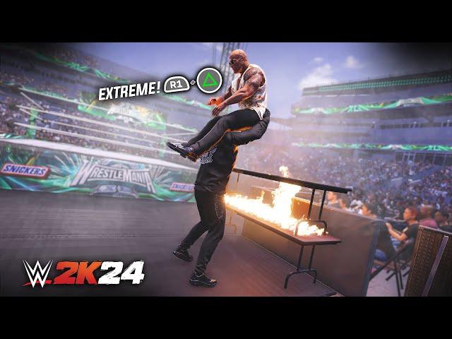 Modded Extreme Moments in WWE 2K24!