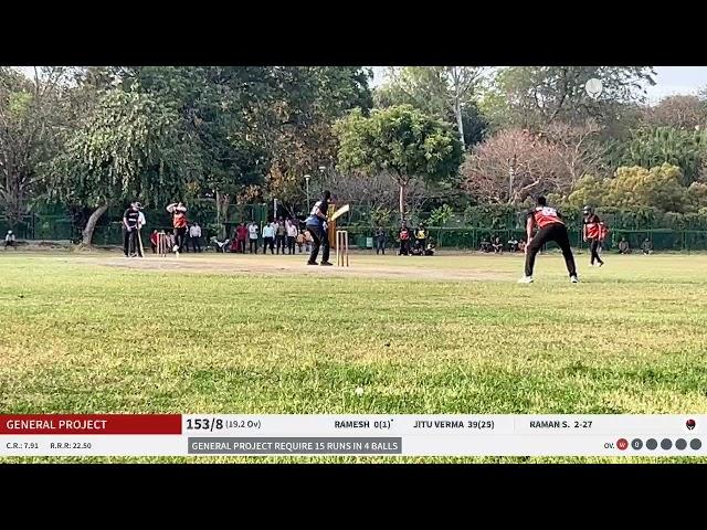 Operations-I vs General project | DMRC Cricket Tournament 2025(Final) | Live - New Delhi Talkatora C