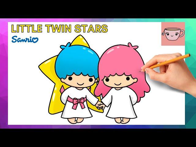 How To Draw Little Twin Stars ⭐ | Sanrio | Cute Easy Step By Step Drawing Tutorial