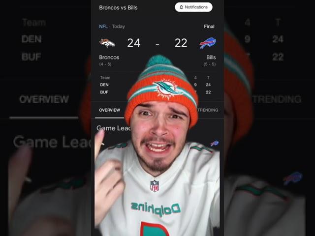 BILLS LOSE TO BRONCOS 24-22 REACTION