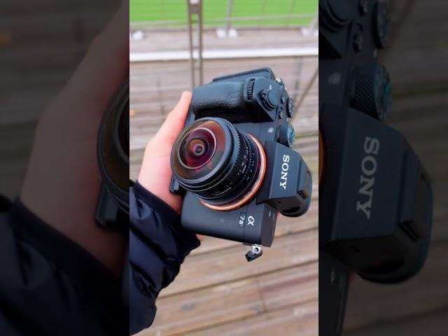 Strange lens, wait until you see the photos. 7Artisans 4mm fisheye lens for #sony