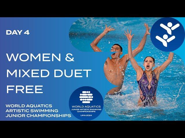 Women & Mixed Duet Free | World Aquatics Artistic Swimming Junior Championships 2024