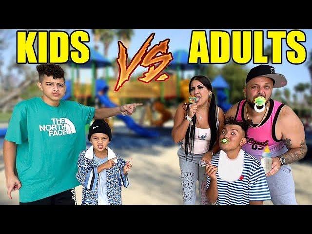 K!DS Turn Into ADULTS & PARENTS Turn Into K!DS *CHALLENGE*