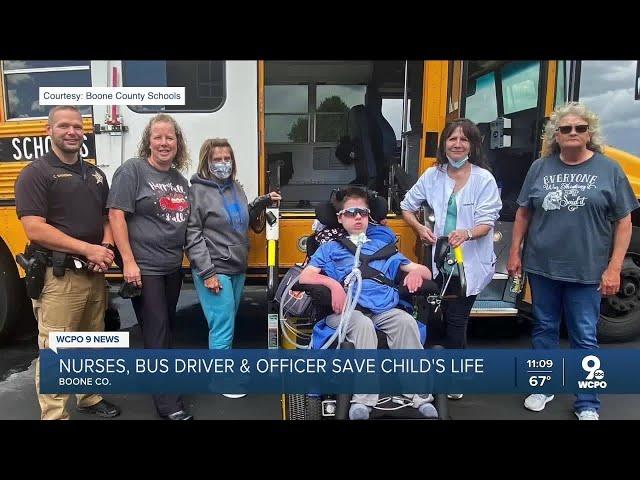 Boone County school nurses, bus driver, officer save student having a medical emergency