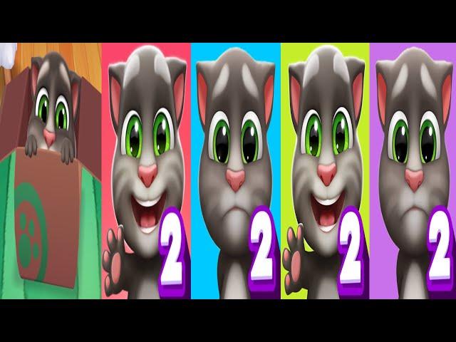 Happy Birthday Level 5 Vs Level 10 Vs Level 15 Vs Level 20 Vs Level 25 Vs Level 30 My Talking Tom 2