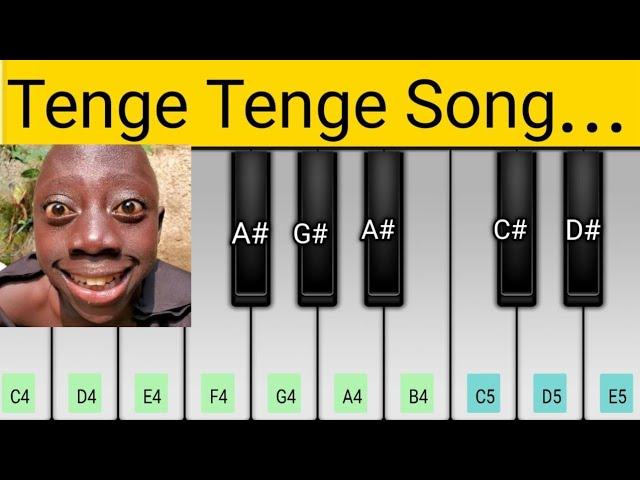 Tenge Tenge - Song - Mobile Piano Tutorial - Easy Piano