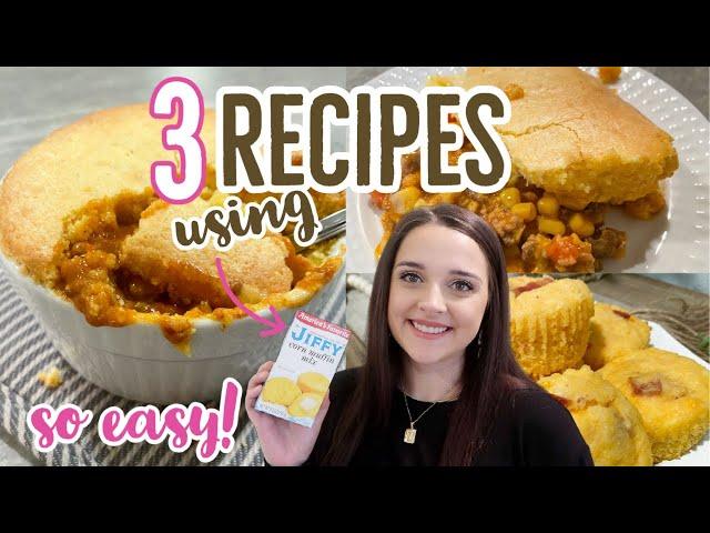 3 EASY JIFFY RECIPES | BRILLIANT WAYS TO USE JIFFY CORN MUFFIN MIX | EASY AND TASTY JIFFY RECIPES!