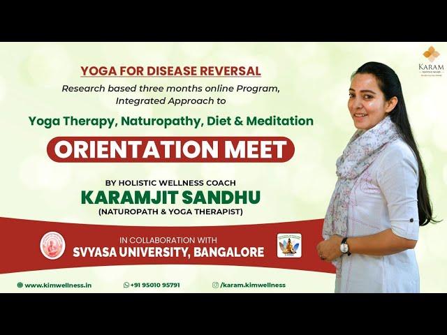 Orientation Meet - Yoga for Disease Reversal