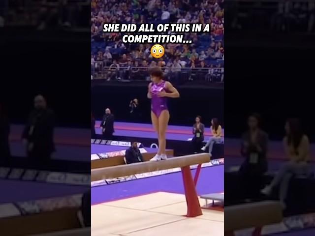 I Think She Had Beam Anxiety #gymnastics #beam #funny