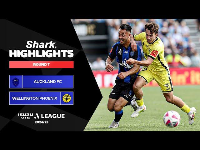 Auckland FC v Wellington Phoenix - Shark Highlights | Isuzu UTE A-League 2024-25 | Round 07