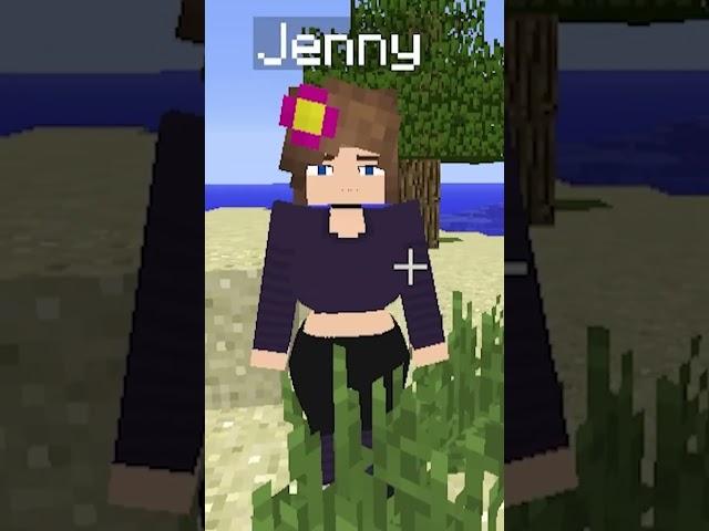 I survived 100 days w/ Jenny #shorts  #memes #jennymodminecraft