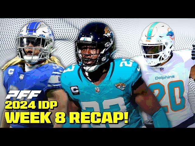 IDP Recap Week 8: Ernest Saves His IDP Managers | PFF Fantasy Podcast