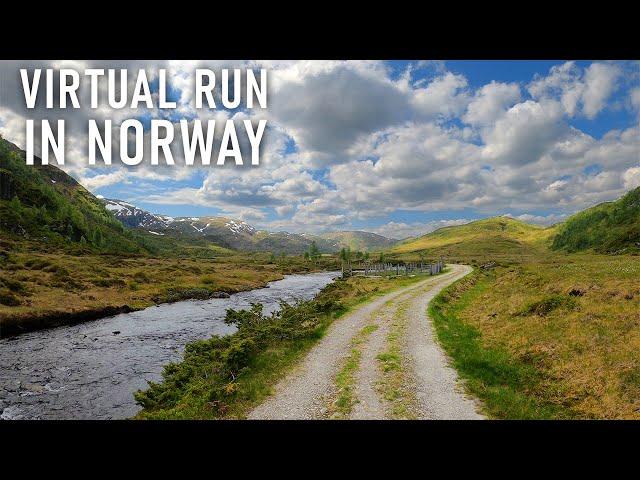 Virtual Running Videos For Treadmill Scenery | Virtual Run on Gravel Road along a River | 4k