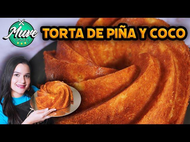 TORTA DE PIÑA Y COCO ESPONJOSA, DELICIOSA Y LA MÁS FÁCIL DE HACER | Muve Flavors