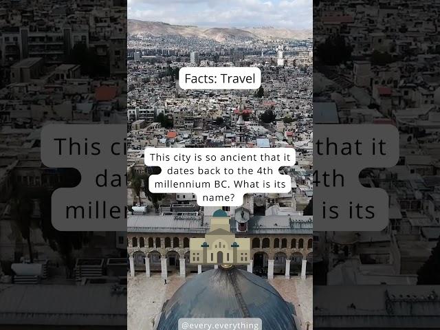 The Oldest Continuously Inhabited City in the World is Where? ️ #shorts #travel #viral #trending