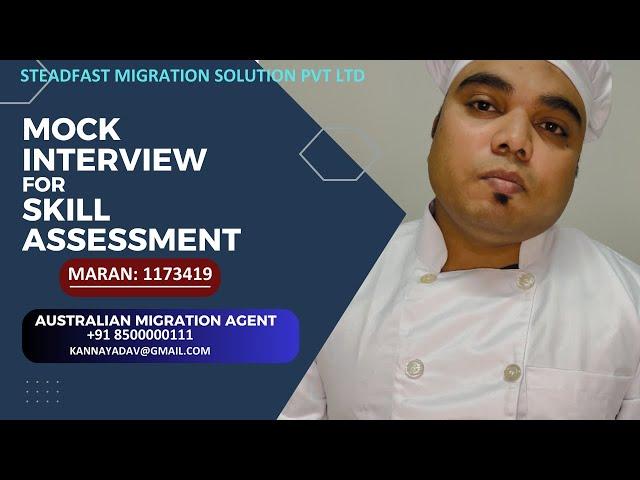 Mock Interview for Skill Assessment -Chef Que&Ans3 | Steadfast Migration Solution PVT LTD | #youtube