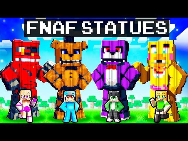 Minecraft FNAF STATUE House Battle!