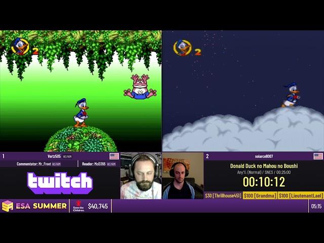 Donald Duck no Mahou no Boushi [Any% (Normal)] by Vertz505 and solarcell007 - #ESASummer21