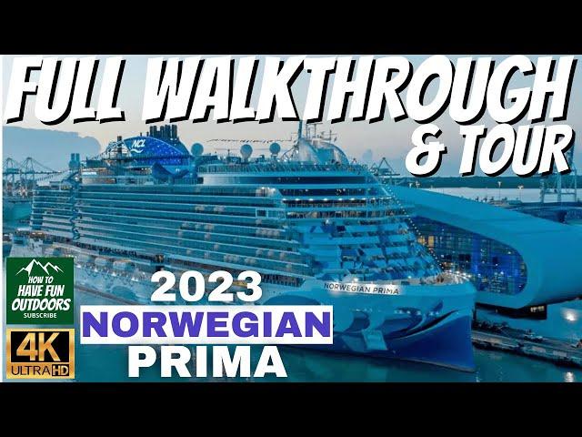 Norwegian Prima Full Ship Walkthrough Tour & Review