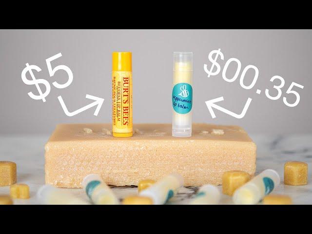 I DUPED Burt's Bees! | DIY Peppermint Beeswax Lip Balm