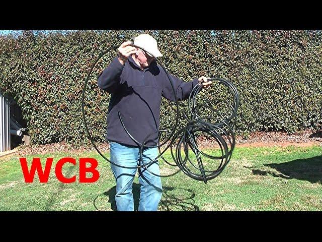 HOW TO STRAIGHTEN IRRIGATION POLY PIPE GARDEN HOSE POLYETHYLENE  PLASTIC TUBING