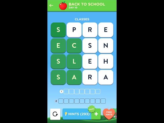 Wordbrain 2 Back To School Challenge - Day 10 | Cheats for Wordbrain 2