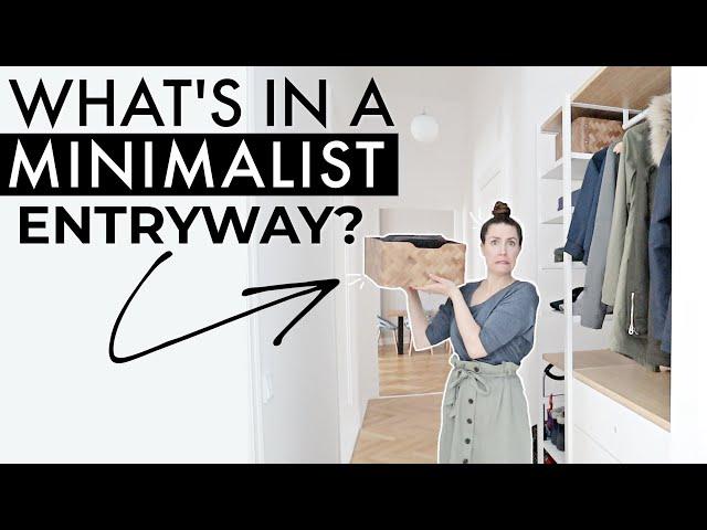 What's in a Minimalist Entryway?  » Small Entryway Organization Tips + IKEA HACK = Tons of SPACE