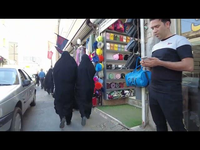 Mashhad Iran (4k), walking street tour in old neighborhood in Mashhad