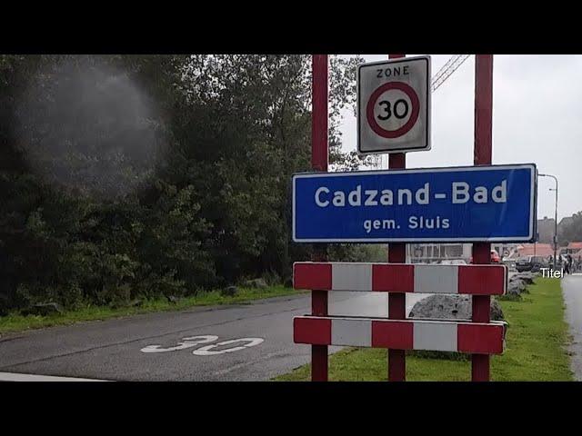 Arrival in Cadzand Bad province Zeeland Netherlands