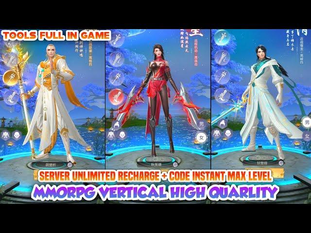 MMORPG Vertical High Quarlity - Server Full GM TooLs In Game + Unlimited Recharge Code