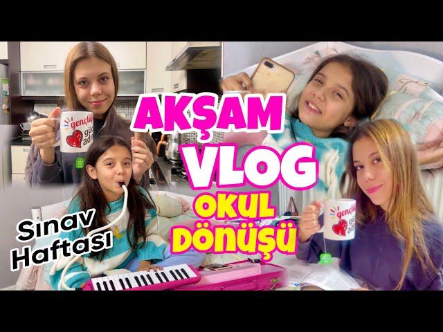 Okuldan Dönüş Akşam Vlog, Sınav Haftası Evde Kudurmaca !! Zeybek Ailesi