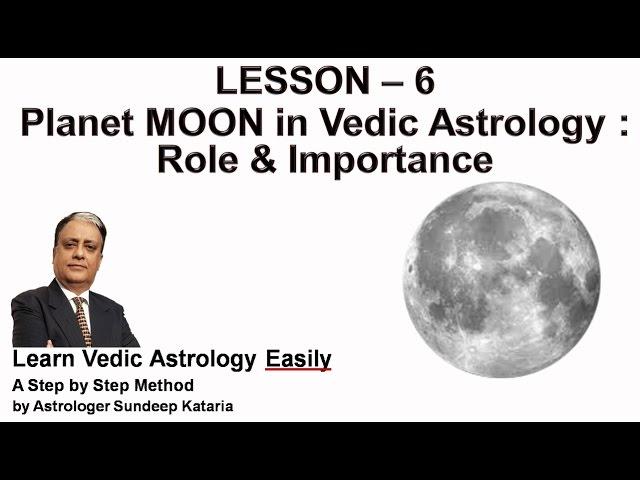 Role and Importance of MOON in Vedic Astrology Lesson 6