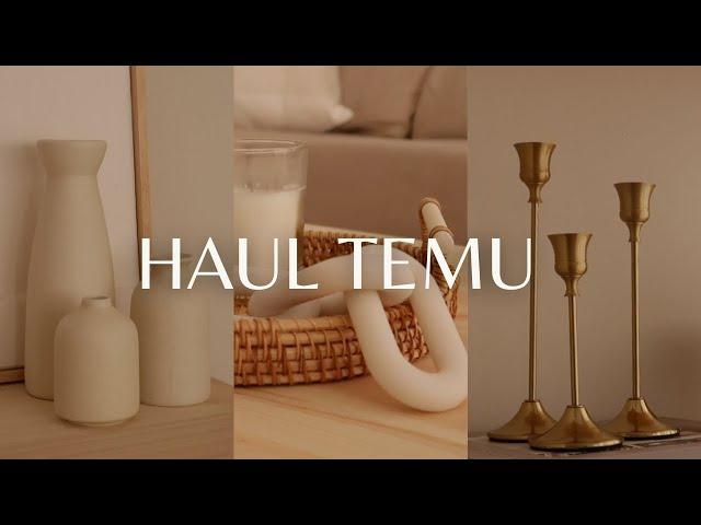 SÚPER HAUL TEMU  | DECORACIÓN, HOGAR Y ORGANIZACIÓN | UNBOXING  | FANNY TÓRTOLA