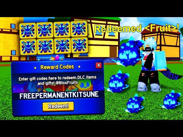 ALL NEW FREE PERMANENT KITSUNE FRUIT CODES for ROBLOX BLOX FRUITS!