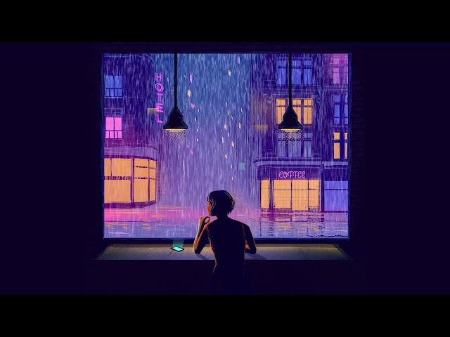 Two hour loop of relaxing rain by illustrator Matt Saunders