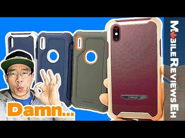 Pleasantly SURPRISED by these cases! Spigen Reventon and Spigen Pro Guard - iPhone X Review