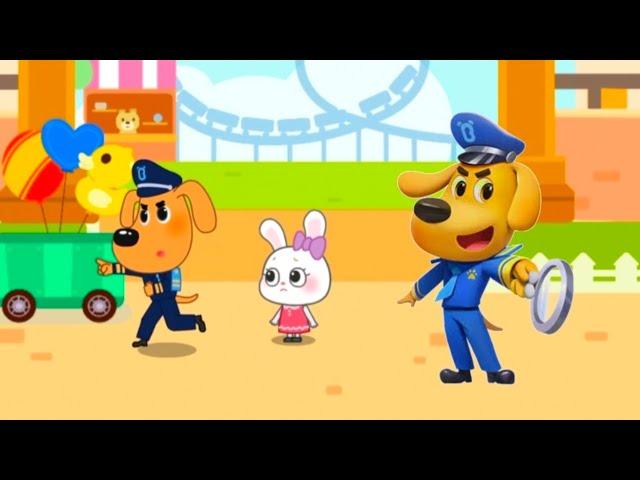 Baby Labrador _ #34 Help Sheriff || The Safety Tips Babybus Game