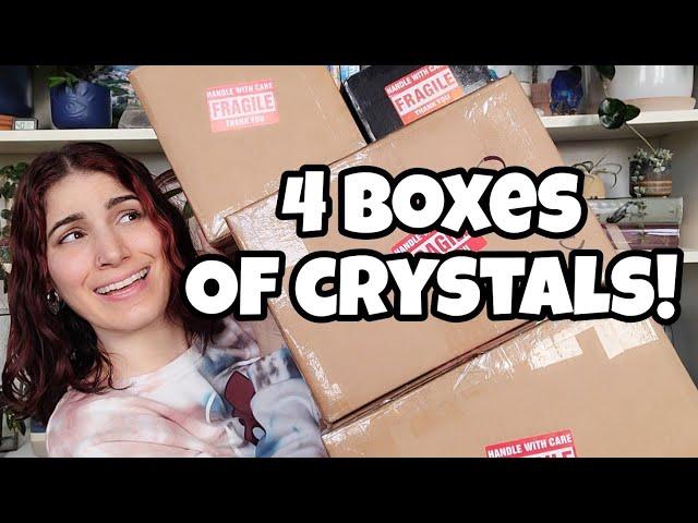 4 BOXES OF CRYSTALS!! ️Massive Haul From Plant Story!! 🩷 towers, freeforms & more!!