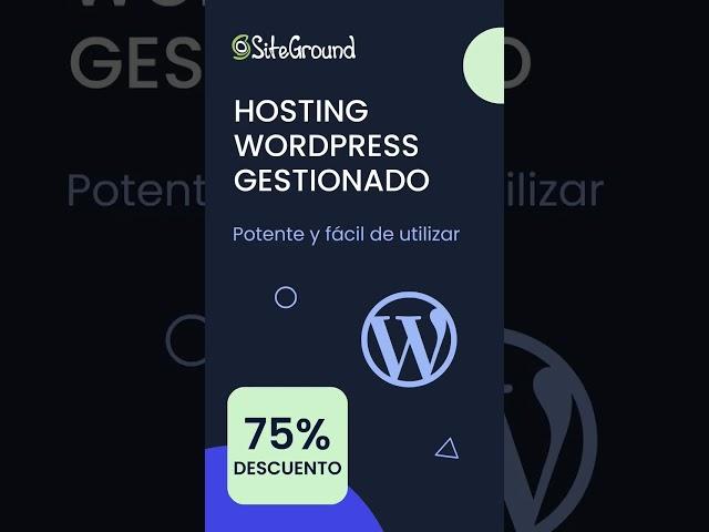 WordPress Hosting de Siteground | Mejor Hosting para WordPress