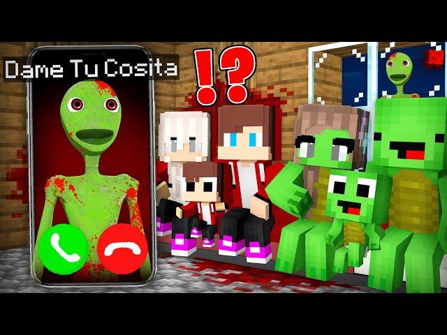 Why Scary DAME TU COSITA.EXE Called JJ and Mikey Family at Night - in Minecraft Maizen!