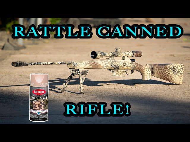 DIY RATTLE CAN Your Rifle to Look EPIC! #shorts #308 #diy