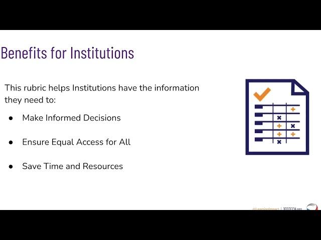 1EdTech Accessibility Rubric (in 5 Minutes)