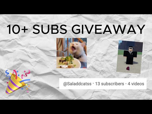 10 SUBS GIVEAWAY