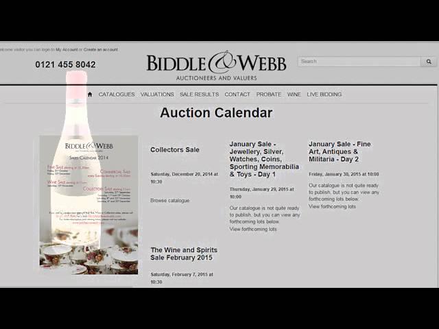 Biddle & Webb Auctioneers - Highlights November Wine Auction