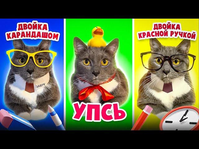 ТИПЫ УЧИТЕЛЕЙ - ЕСЛИ БЫ КОТИКИ ХОДИЛИ В ШКОЛУ