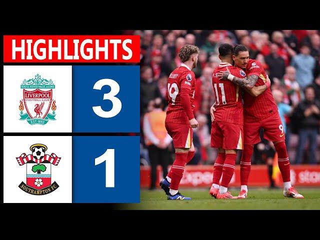 Liverpool vs Southampton 3-1 | English Premier League 2024/25 | Goal & Highlights