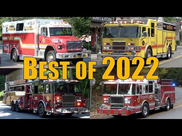 Fire Trucks Responding Compilation: Best of 2022