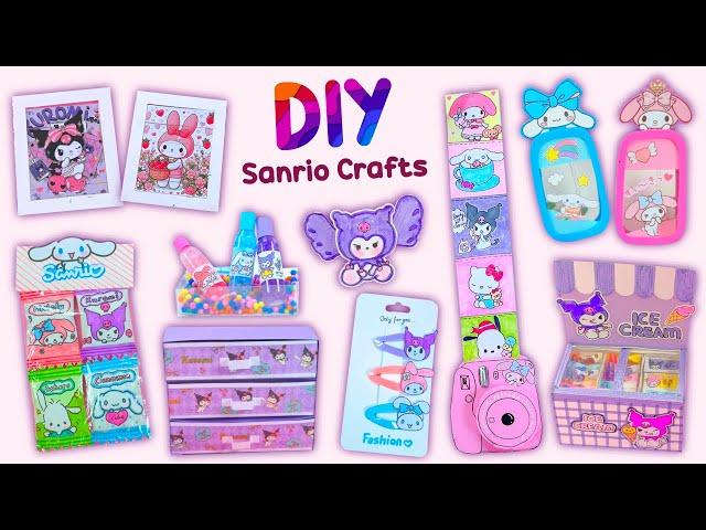 12 DIY SANRIO CRAFTS - CUTE STATIONERY CRAFTS